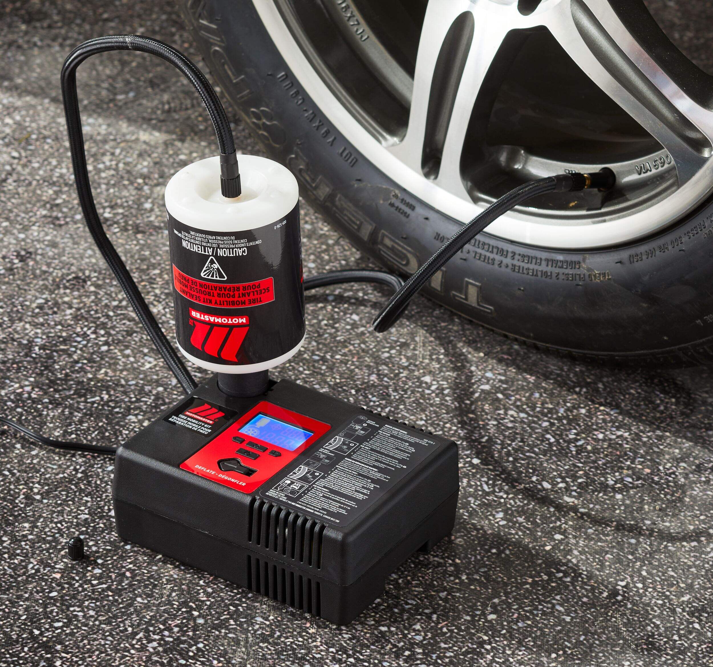 MotoMaster Tire Mobility Kit with Inflator & Sealant Canadian Tire