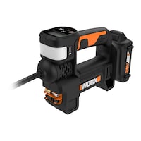 Worx WX092L 20V Power Share Portable Air Pump Inflator with 2Ah Battery & Charger Front_Three_Fourths_Angled_Left