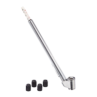 Manomètre pour pneus à double mandrin et à 2 voies Certified, 20 à 120 lb/po2 Composite_or_Mixed