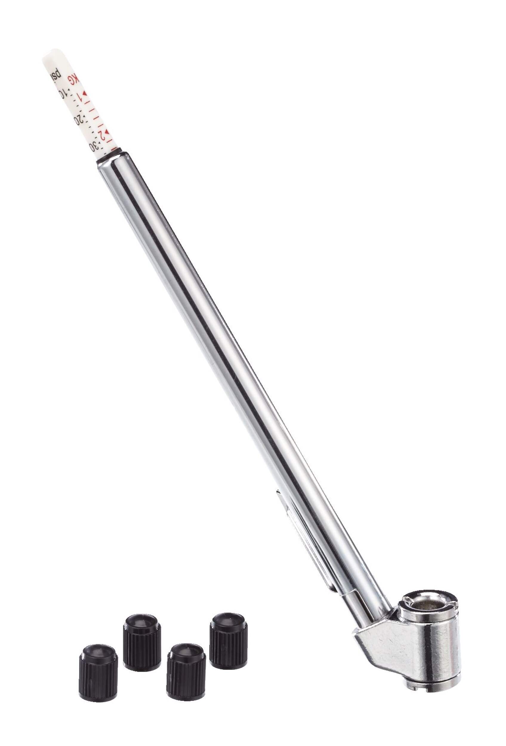 Certified Dual Chuck / 2 Way Tire Pressure Gauge, 20-120 PSI Composite_or_Mixed