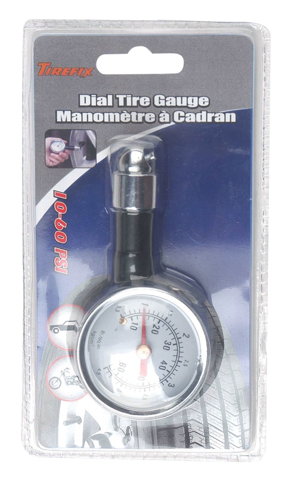 Tire Fix 10 to 60psi Dial Type Gauge Canadian Tire
