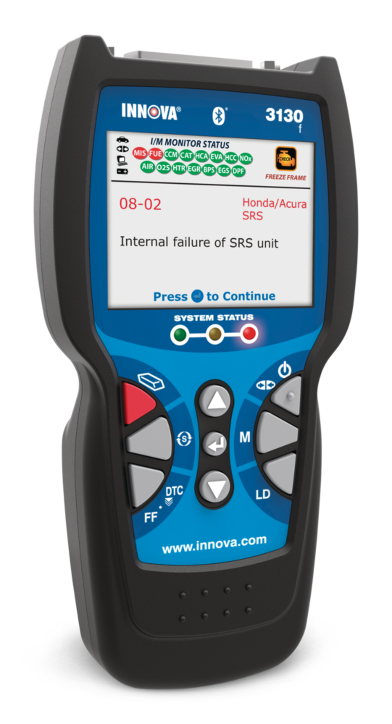 Innova Equus OBD2 Vehicle Code Reader / Scan Tool w/ ABS, SRS, & All