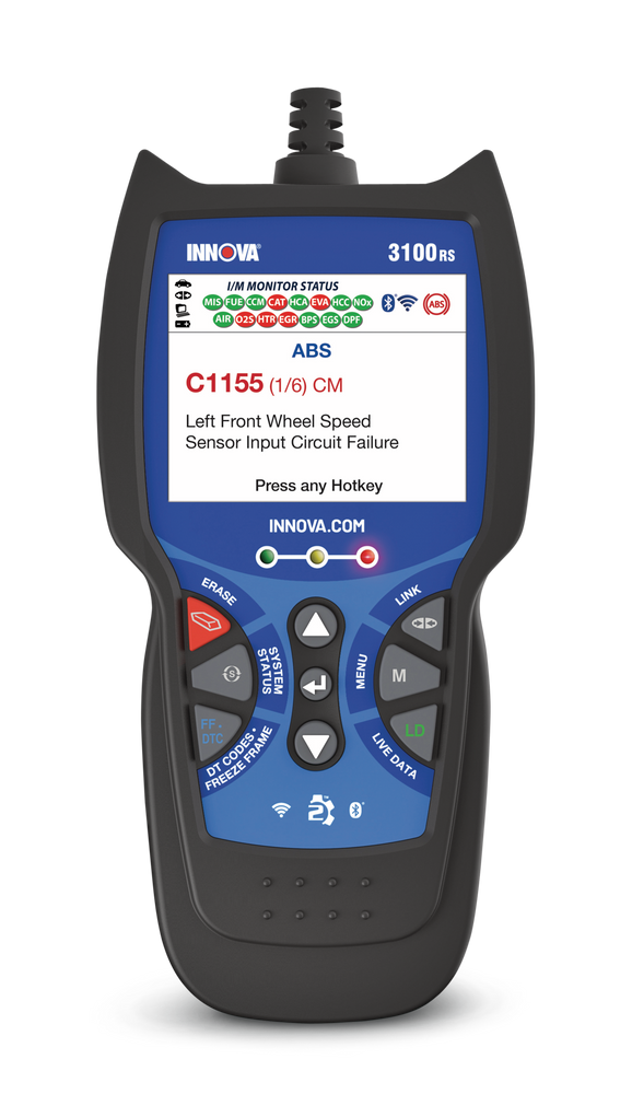 Innova Fuel Pressure OBD2 Vehicle Code Reader / Scan Tool w/ ABS & SRS