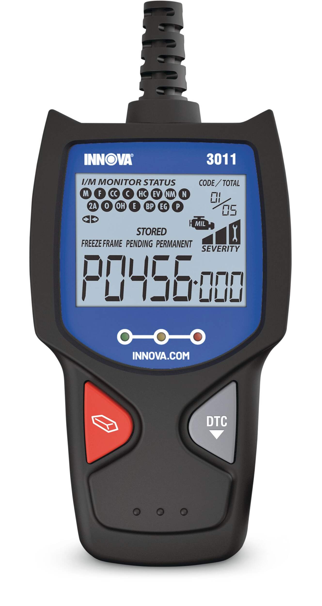 Outil d'analyse/lecteur de code de véhicules Innova 3011 OBD2 Front_Flat