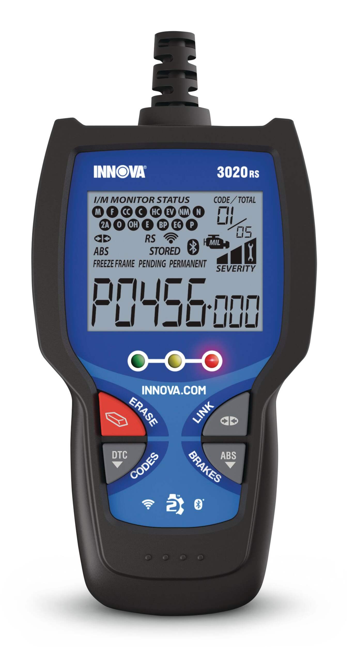 Innova  Professional Compression OBD2 Vehicle Code Reader / Scan Tool w/ ABS Front_Flat