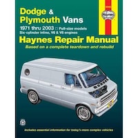 Dodge & Plymouth Vans 1971 thru 2003 Haynes Repair Manual, 30065