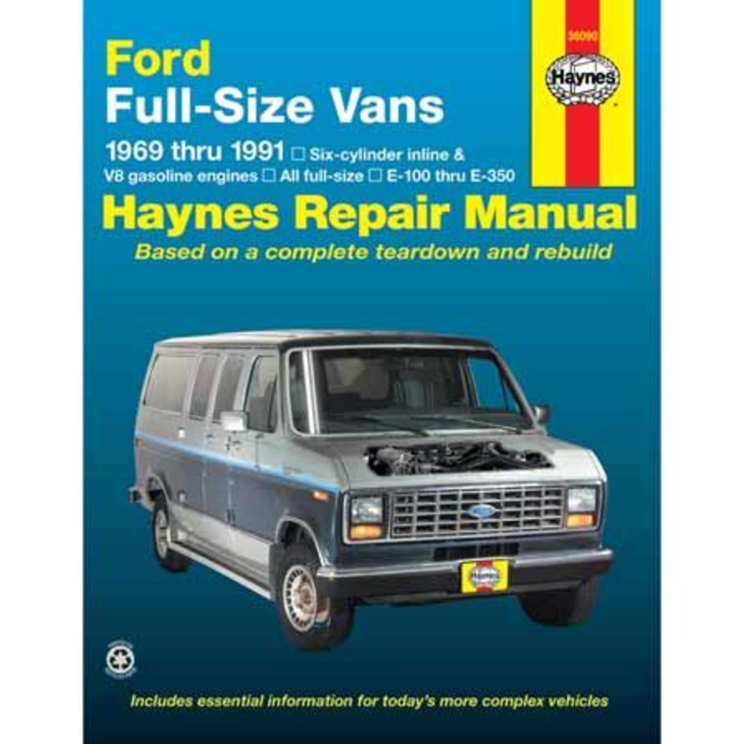Ford Full-Size Vans 1969 thru 1991 Haynes Repair Manual, 36090 Front_Flat