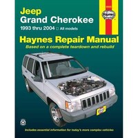 Jeep Grand Cherokee 1993 thru 2004 Haynes Repair Manual, 50025 Front_Flat