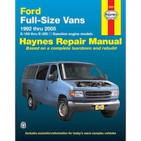 Ford Full-Size Vans 1992 thru 2005 Haynes Repair Manual, 36094 Front_Flat