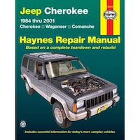 Jeep Cherokee 1984 thru 2001 Haynes Repair Manual, 50010 Front_Flat