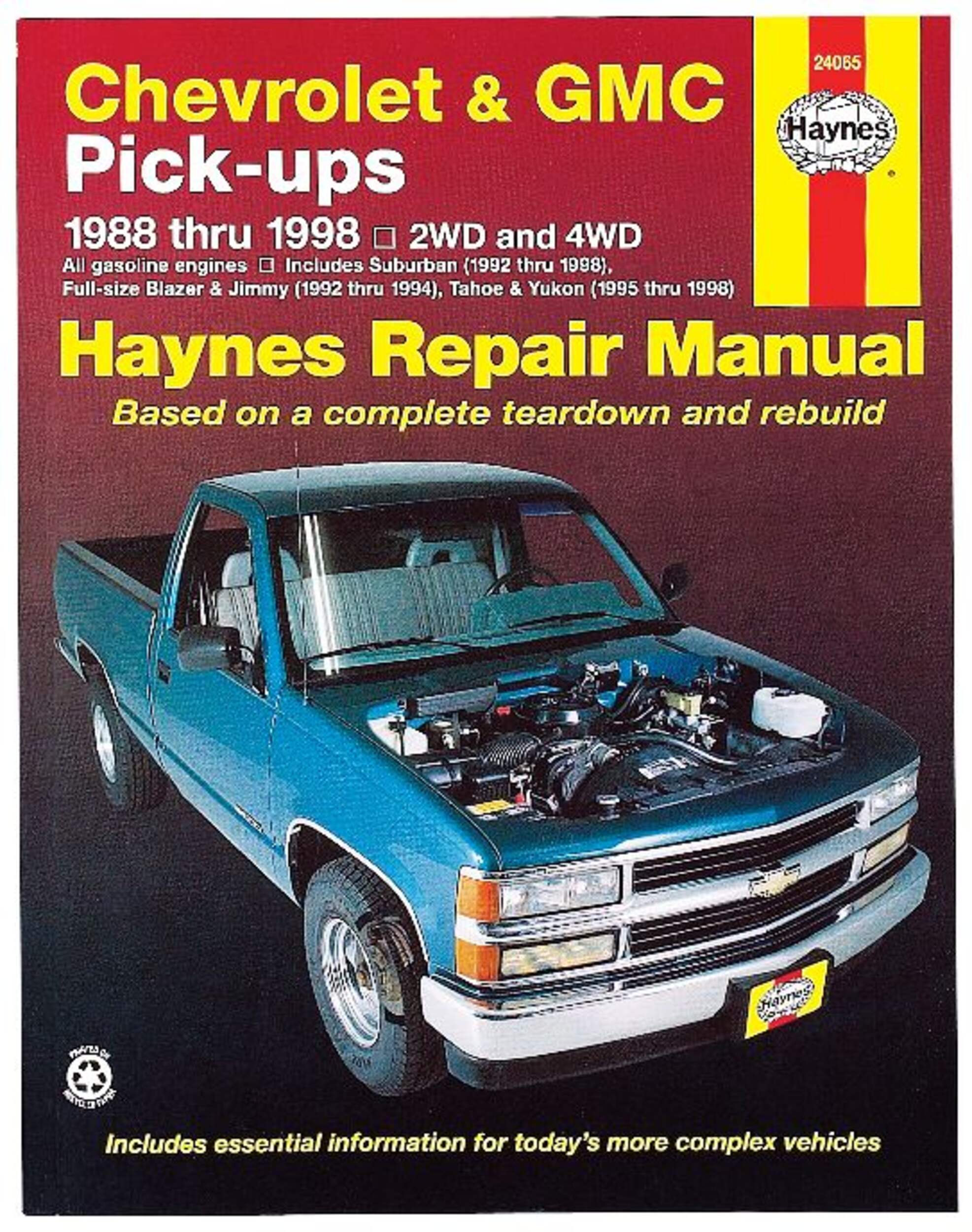 Chevrolet & GMC Pick-ups Haynes Repair Manual, 24065 Front_Flat