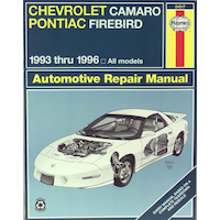 Manuel de réparation automobile Haynes, Chevrolet Camaro et Pontiac Firebird 1993 à 1996, 24017