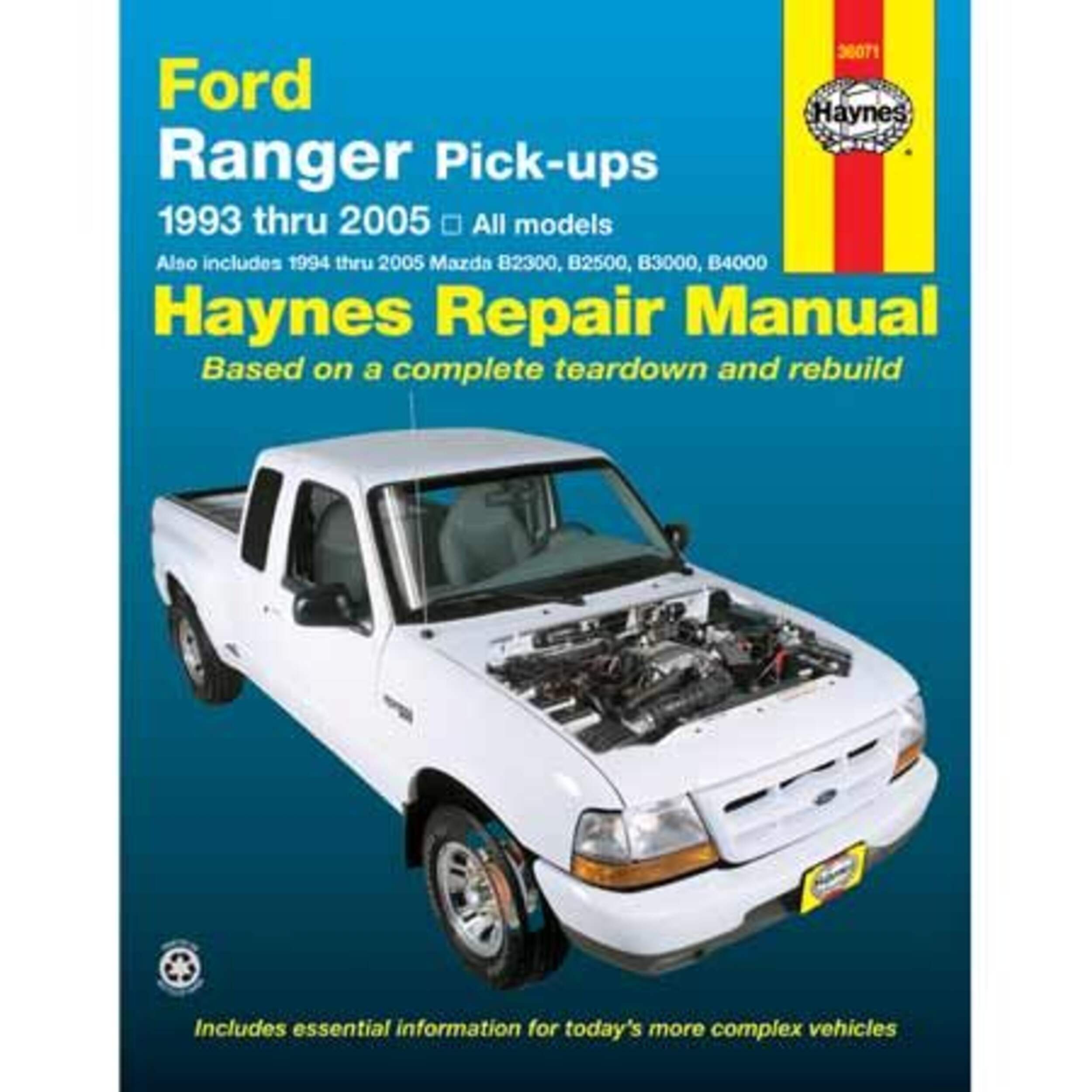 Ford Ranger Pick-ups 1993 thru 2005 Haynes Repair Manual, 36071 Front_Flat