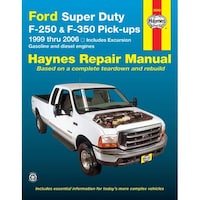 Ford Super Duty F-250 & F-350 Pick-ups 1999 thru 2006 Haynes Repair Manual, 36060 Front_Flat