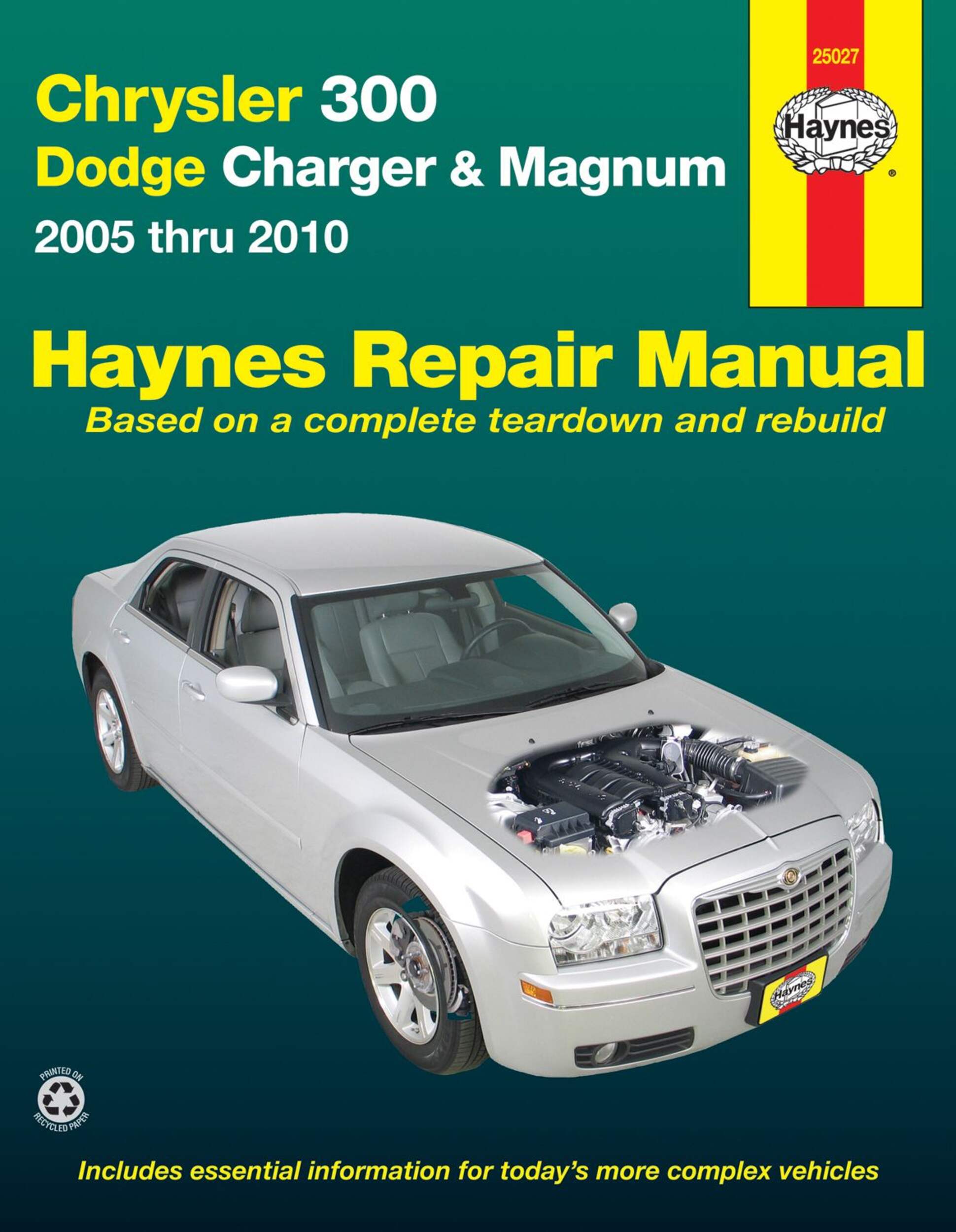 Chrysler 300 Dodge Charger & Magnum 2005 thru 2010 Haynes Repair Manual, 25027 Front_Flat