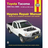 Toyota Tacoma 2005 thru 2009 Haynes Repair Manual, 92060 Front_Flat