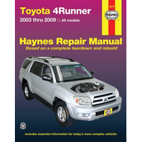 Toyota 4Runner 2003 thru 2009 Haynes Repair Manual, 92077 Front_Flat