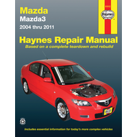 Mazda 3 2004 Thru 2001 Haynes Repair Manual, 61012 Front_Flat