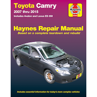 Toyota Camry 2007 thru 2015 Haynes Repair Manual, 92009 Front_Flat
