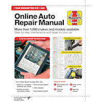 Haynes Online Automotive Manual Access Card for 1 Vehicle