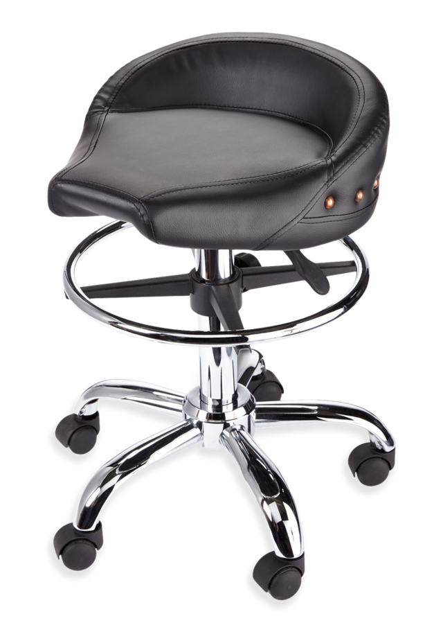 Biker Style Pneumatic Rolling Stool 350lb Canadian Tire