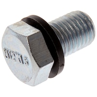 Dorman 090-088CD Steel Engine Oil Drain Plug with Gasket, M12-1.50, Head Size 17mm Front_Three_Fourths_Angled_Left