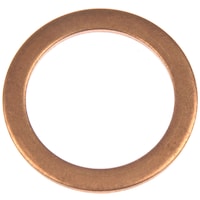 Dorman 097-831CD Copper Universal Gasket, 3/4 SO, 13/16, M20, 2-pk Overhead_Flat