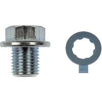 Dorman 090-033CD Steel Engine Oil Drain Plug with Gasket, M14-1.50, Head Size 17mm Composite_or_Mixed