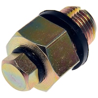 Dorman 090-045CD Steel Oversized Engine Oil Drain Plug with Gasket, 1/2-20 DO, Head Size 3/4-in Front_Angled_Left