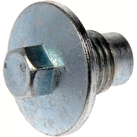 Dorman 090-211CD Steel Engine Oil Drain Plug with Gasket, M14-1.50, Head Size 10mm Front_Angled_Left