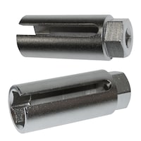 Douille pour sonde d'oxygène à prise de 3/8 po OEMTOOLS avec une fente sur le côté, 22 mm, 44001 Composite_or_Mixed