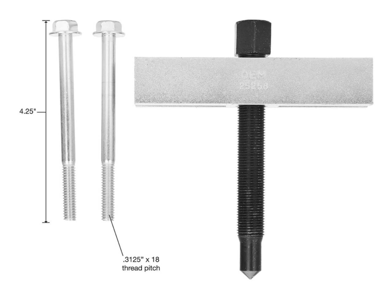 OEMTOOLS® 2/3-Jaw Puller Kit Adjustable & Reversible, 4-in, 44903
