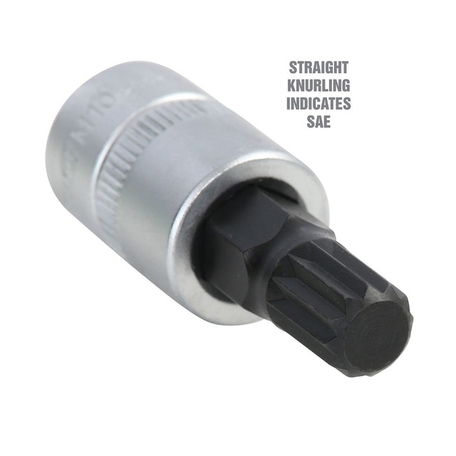 OEMTOOLS® Triple Square Bit Set with Socket Rail, 9pc, 44953