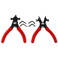 Pinces robustes pour anneau élastique OEMTOOLS avec 3 réglages et embouts de tailles variées, 6-1/2 po, 44397 Composite_or_Mixed