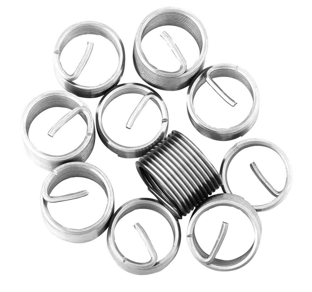 OEMTOOLS Thread Repair Stainless Steel Inserts 10 pc UNC 3 8 in 16 