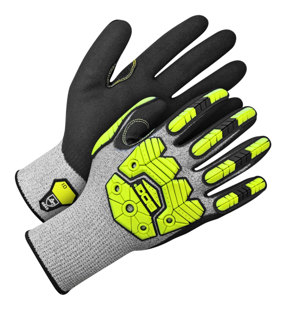 BDG Cut Resistant Level 5 Impact Glove Nitrile Coated, Polyethylene