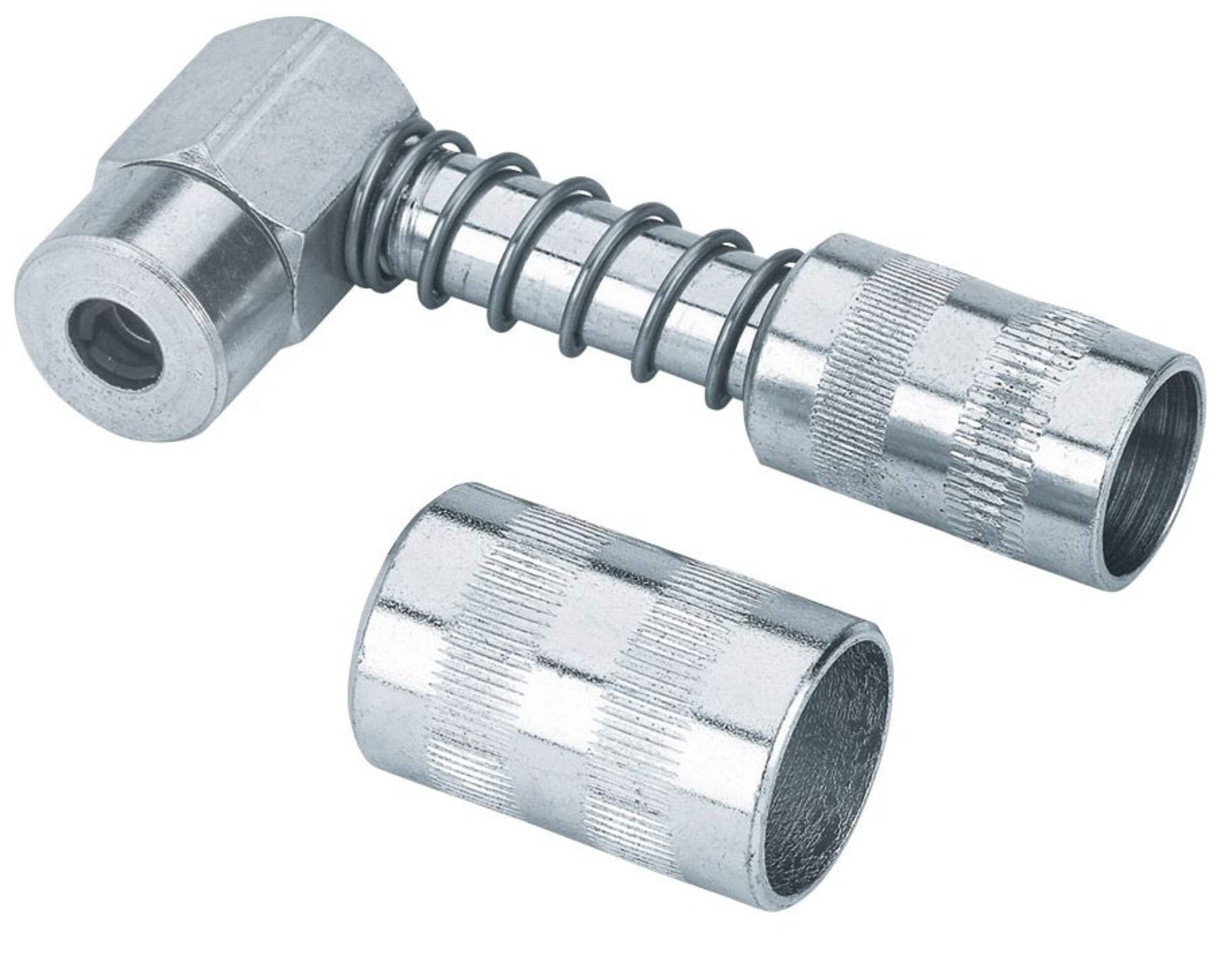 90 Degree Grease Gun Coupler Front_Angled_Left
