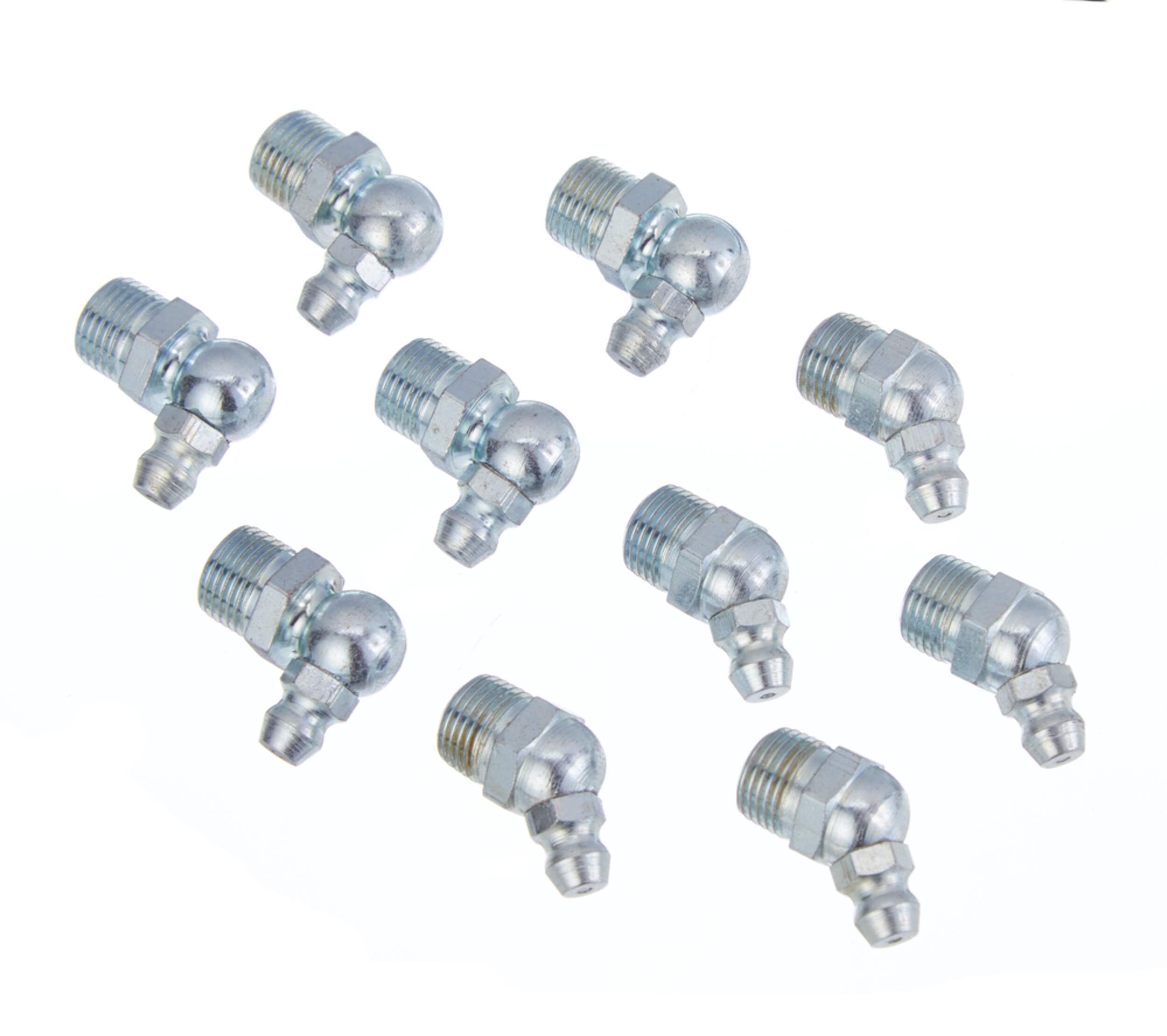 MotoMaster 45/90-Degree SAE Fitting Kit, 10-pc, 1/8-in Overhead_Plunge