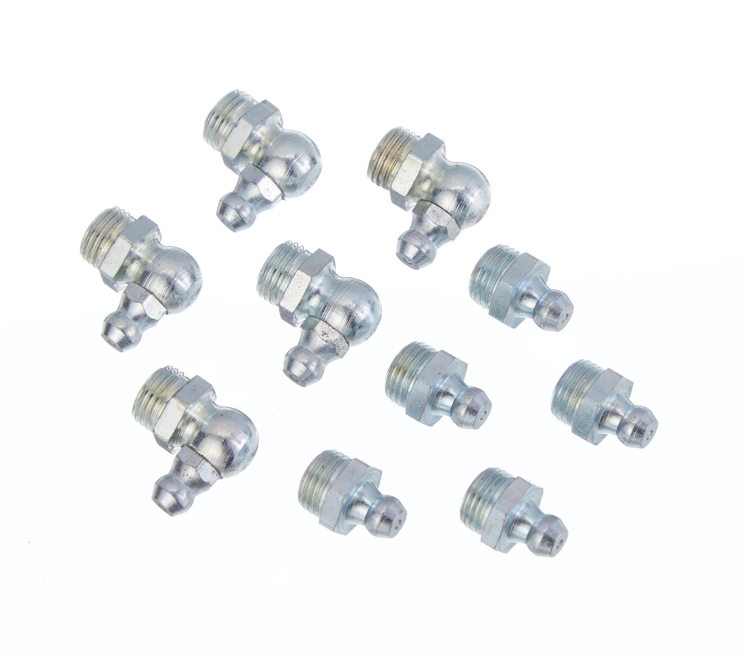 MotoMaster Straight, 90-Degree SAE Fitting Kit, 10-pc, 10-mm Overhead_Plunge