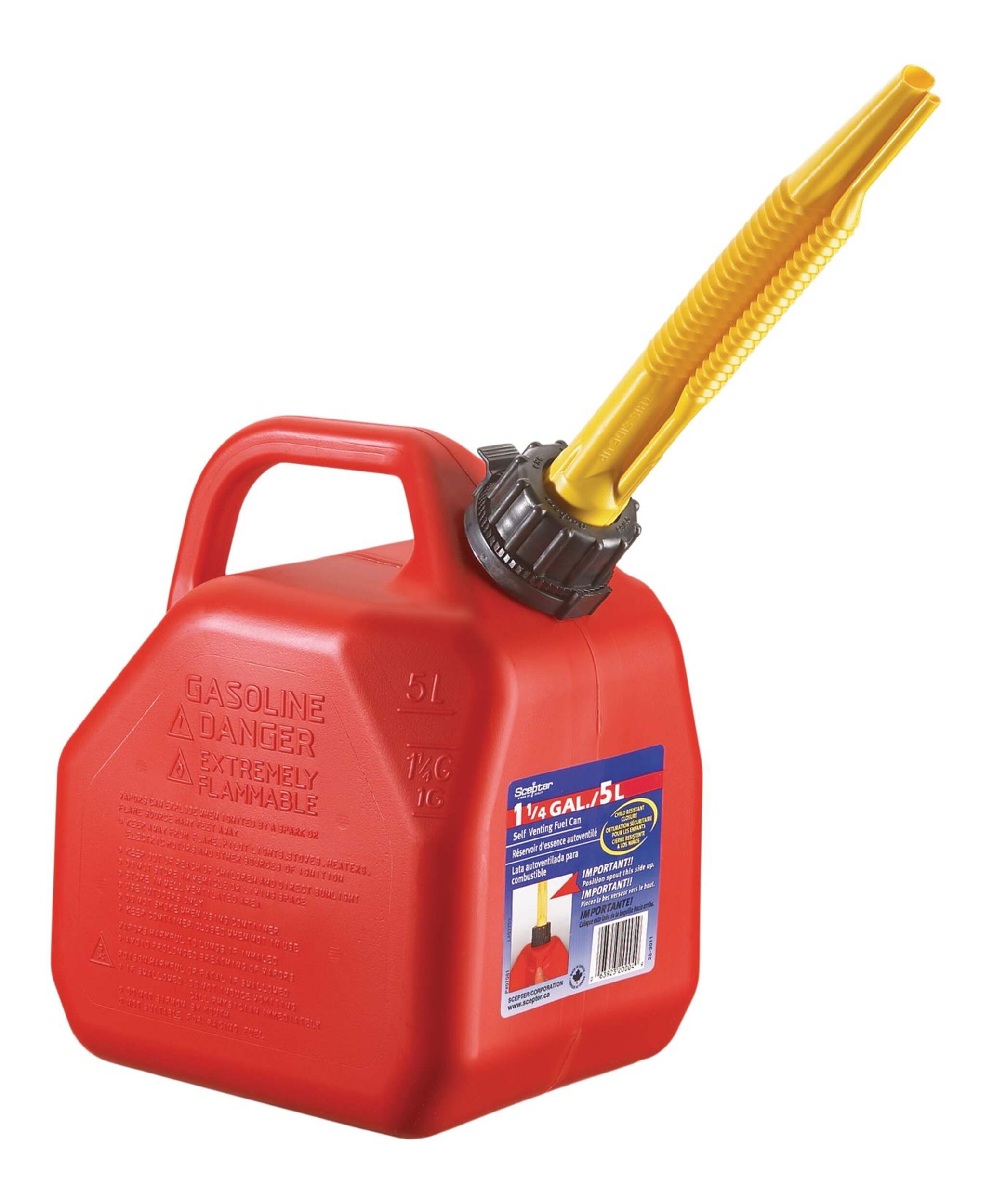 Scepter Jerry Gas Can, 5L Canadian Tire