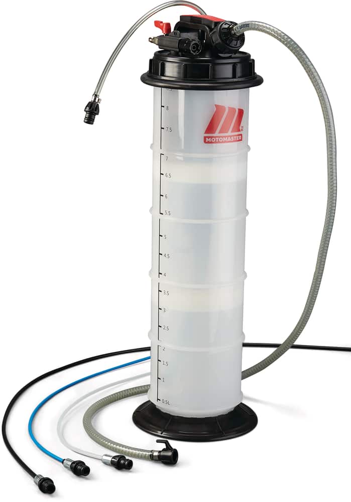 MotoMaster Pneumatic Fluid Extractor with Automatic Shut-off Valve, 8.5-L