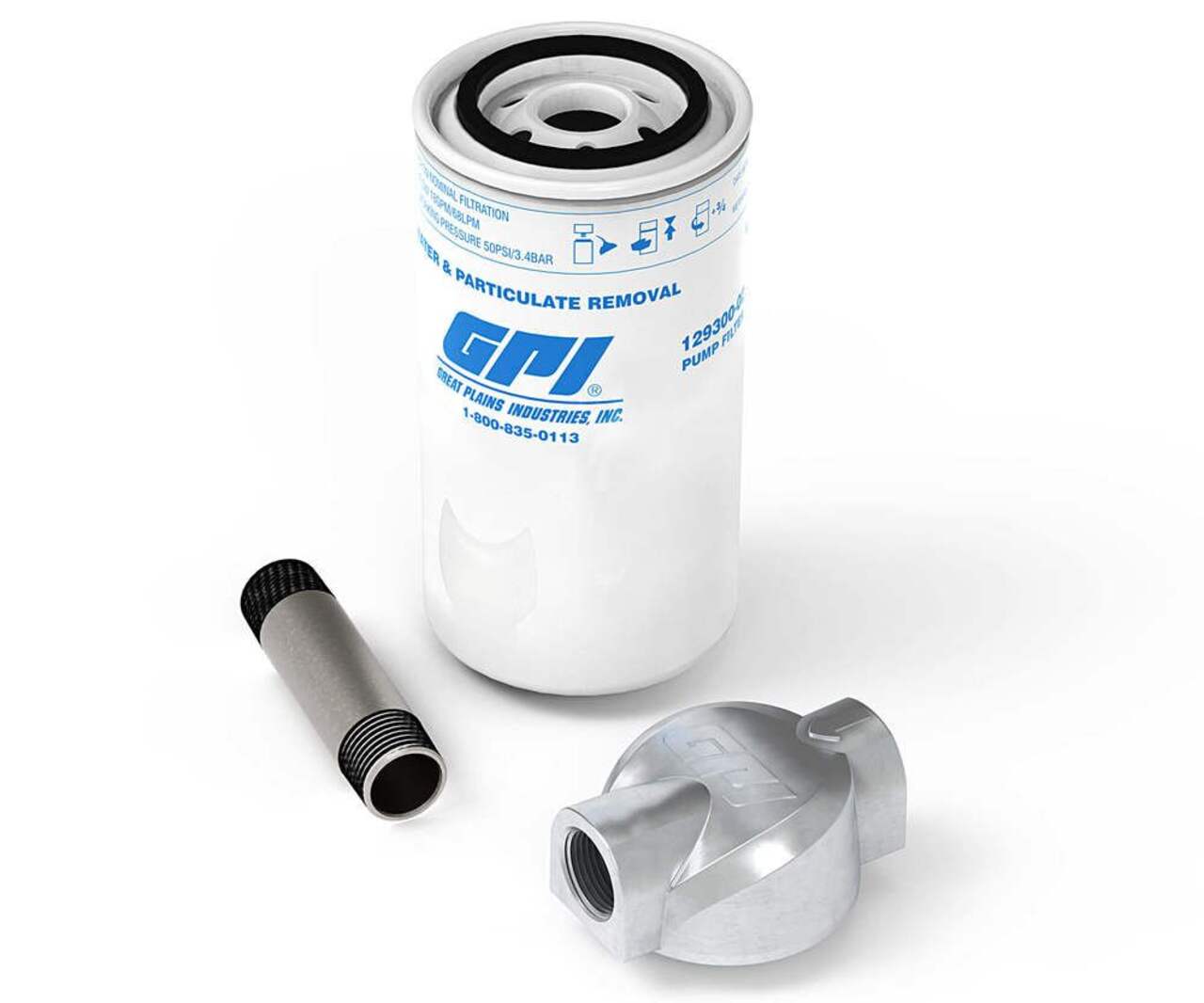 GPI 18 GPM, 10 MIC Particulate Filter Kit with 3/4-in NPT Adapter
