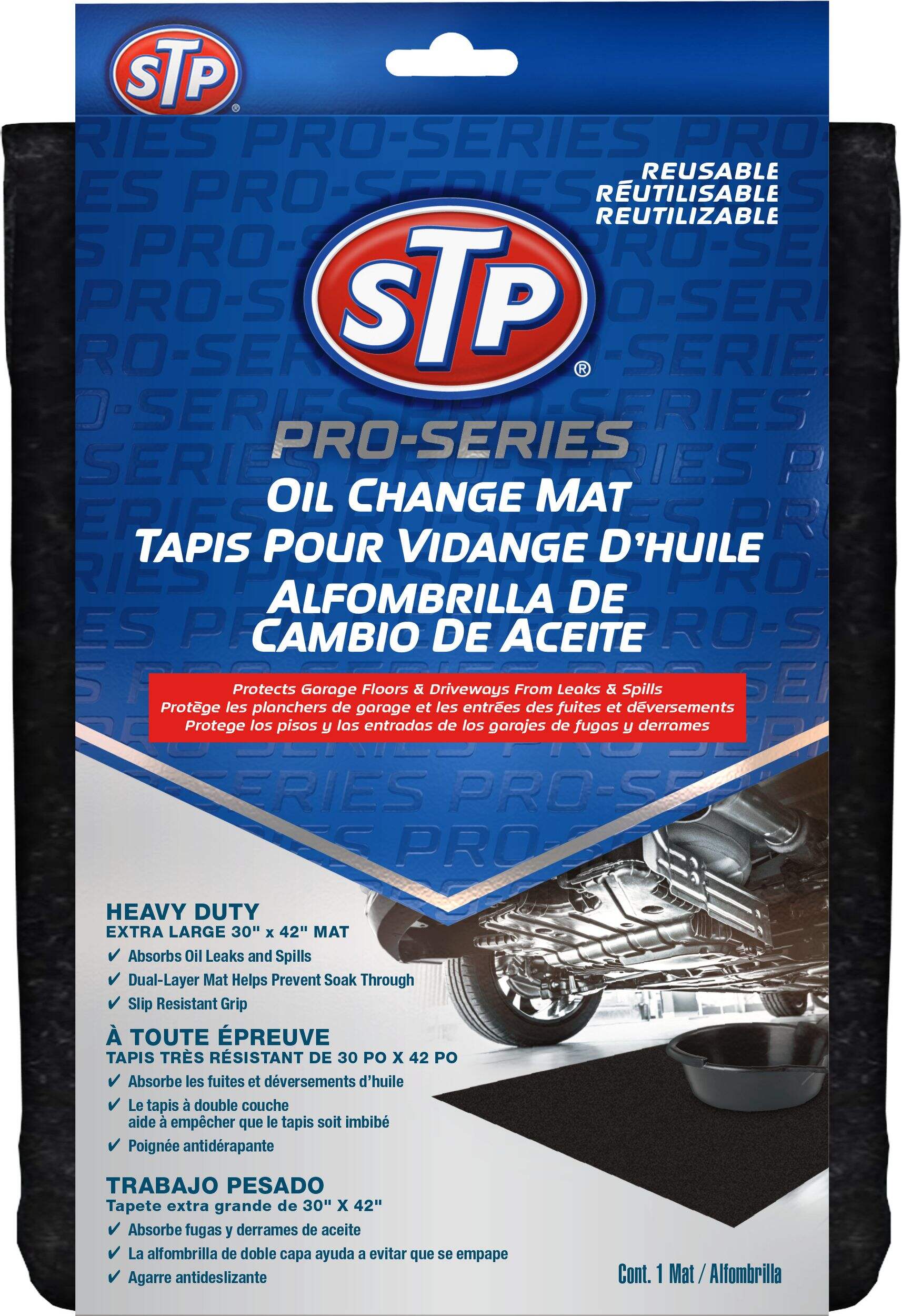 STP Heavy Duty Oil Change Mat Front_Flat