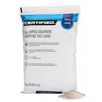 Cristaux absorbants tout usage pour huile et liquides Certified, 2 kg Composite_or_Mixed