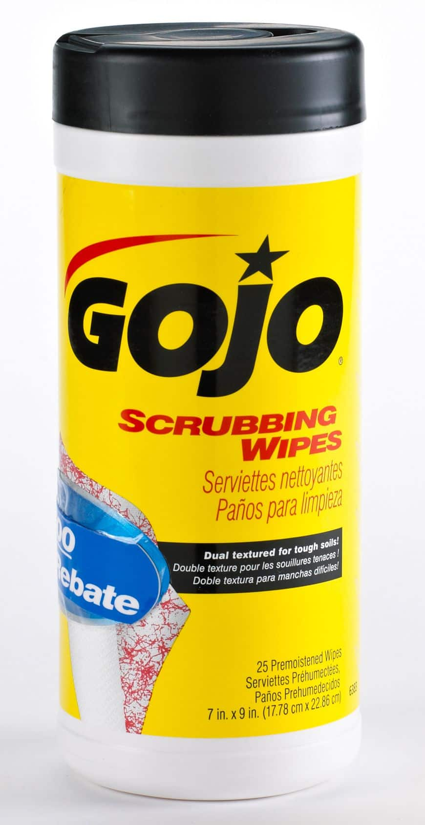 Gojo Industries 72 Count Scrubbing Wipes 639606PDQ