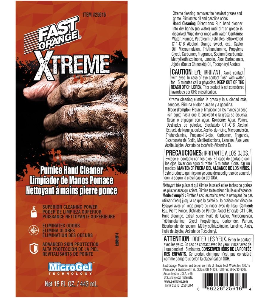 Fast Orange® Xtreme Pumice Hand Cleaner, 443mL Canadian Tire
