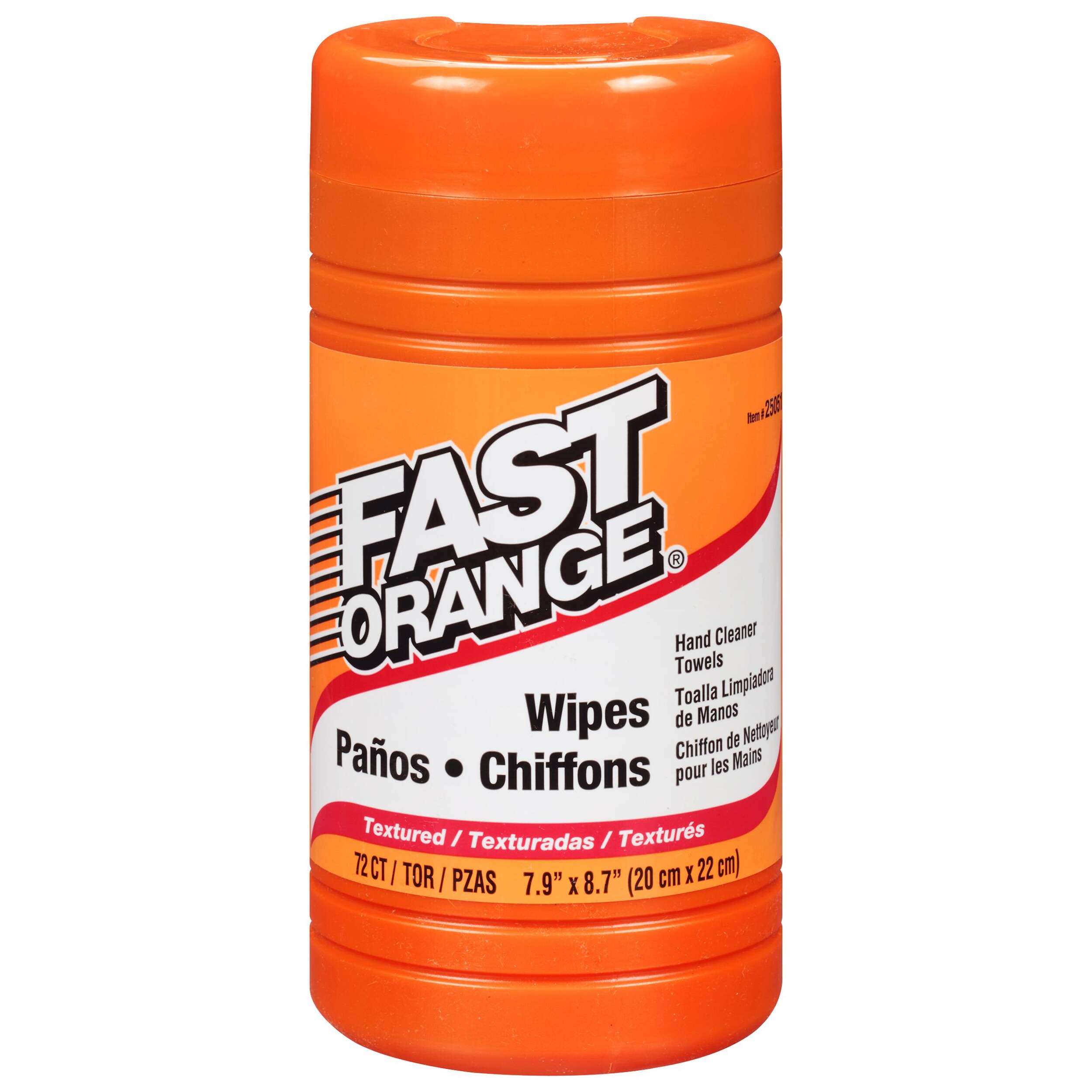 Lingettes pour les mains texturées multi-usages à l'aloès Fast Orange, paq. 72 Front_Elevated