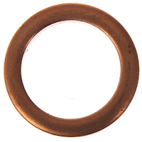 Dorman 095-010CD Copper Universal Gasket, 0.5 DO, 9/16,  M14 SO, 2-pk Front_Flat