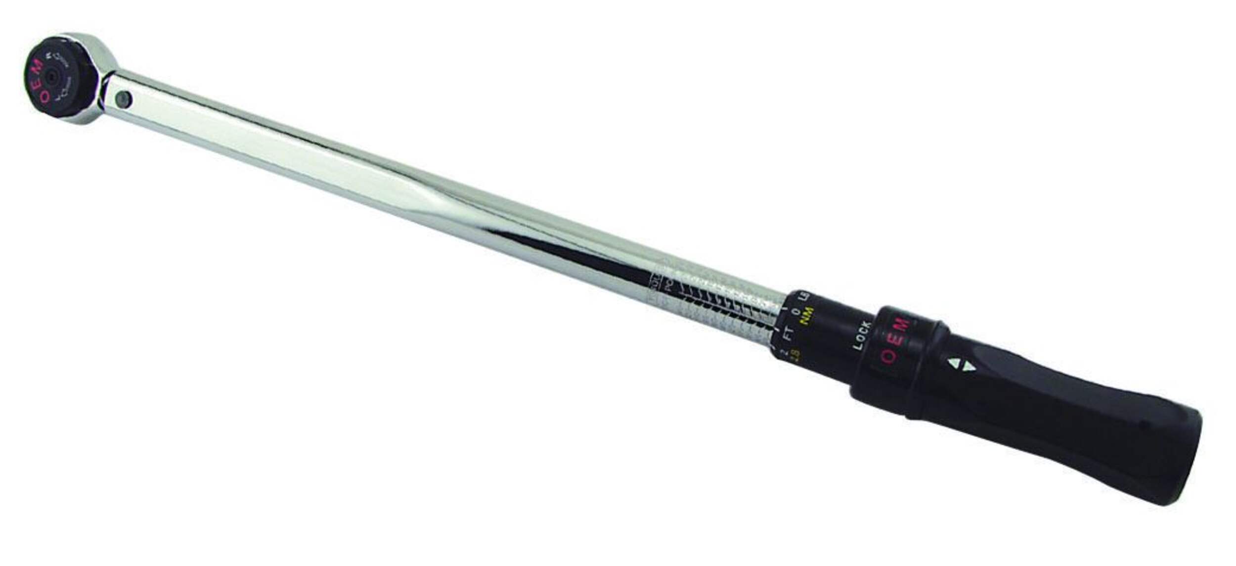 OEMTOOLS® 1/2-in Drive Click Torque Wrench Front_Angled_Right