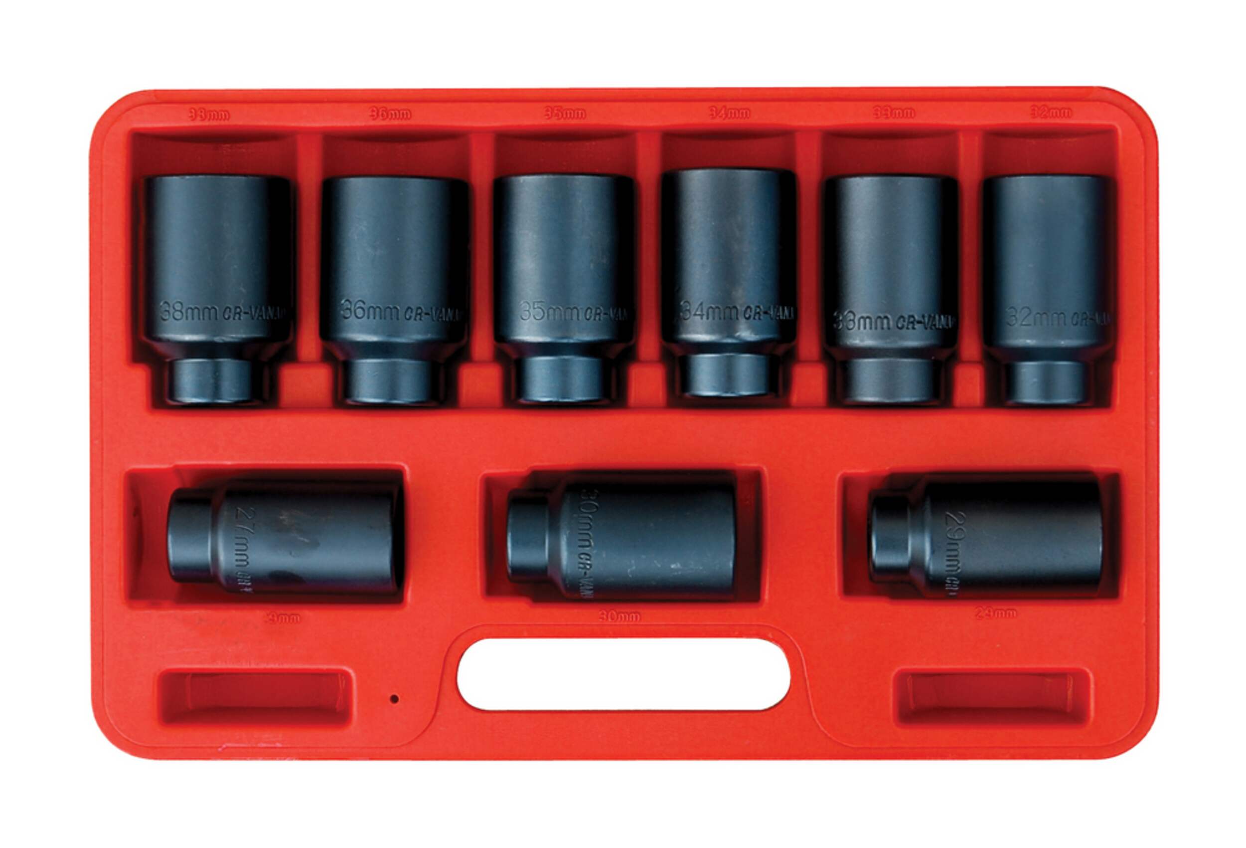 OEMTOOLS® Deluxe Axle Nut Socket Set, 9-pc Composite_or_Mixed
